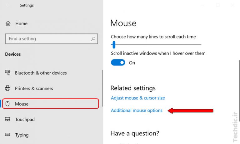 فعال کردن قابلیت نمایش محل پوینتر ماوس با فشردن کلید Ctrl در ویندوز ...
