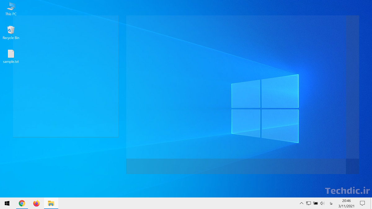 آشنایی با نحوه نمایش و دسترسی سریع به دسکتاپ در ویندوز